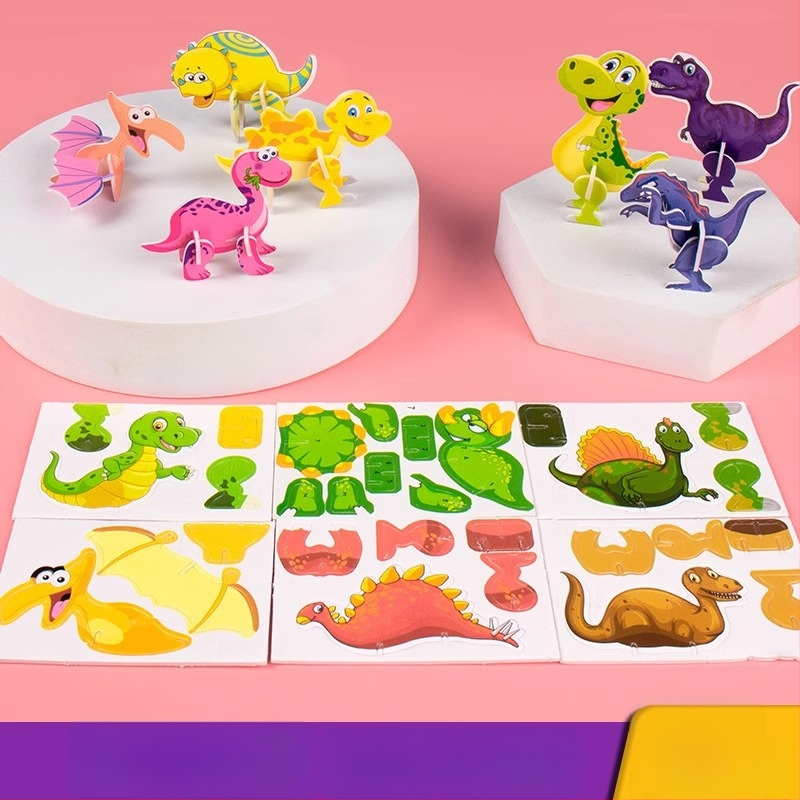 3D putukate pusle lastele, DIY paberi komplekt, 4-6 aastat