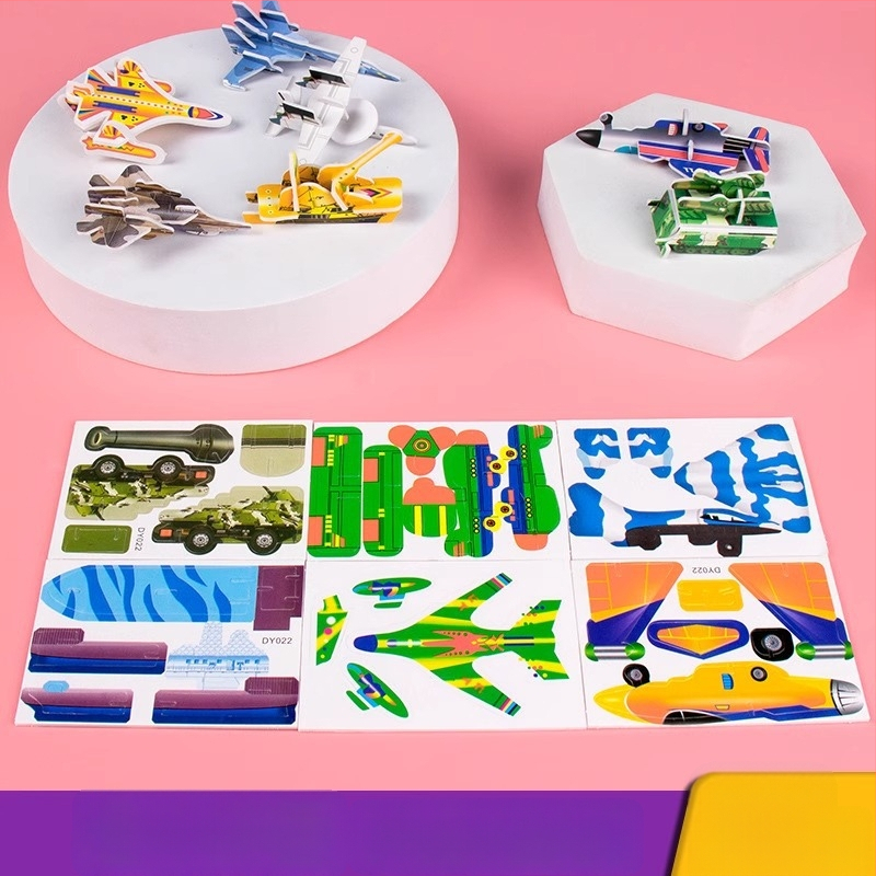 3D putukate pusle lastele, DIY paberi komplekt, 4-6 aastat