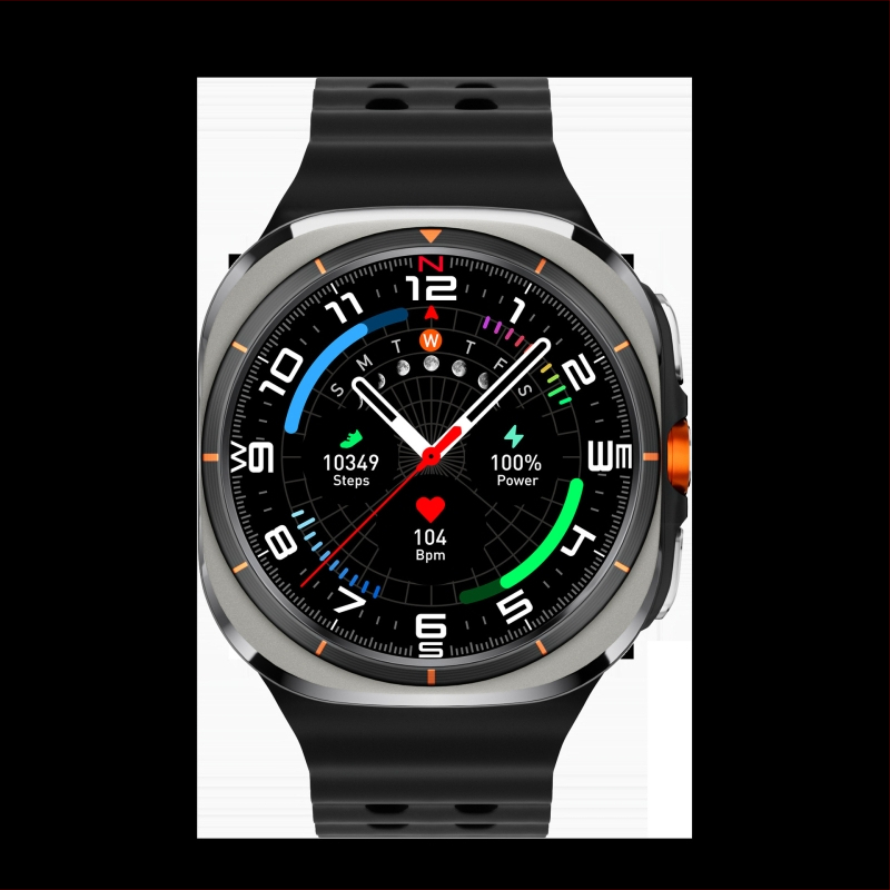 SK7Ultra Okosóra Bluetooth-szal és GPS-szel, Vér oxigénszint mérése, Ülő életmód emlékeztető, IP67 vízálló