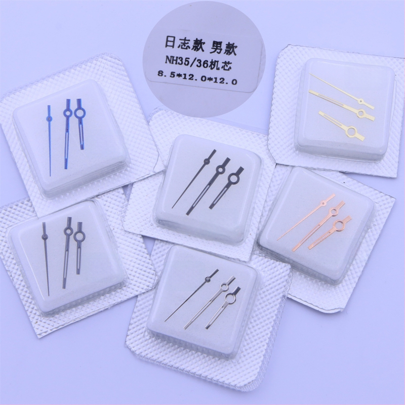 Set de ace pentru ceas – Seria Log, pentru mecanisme NH35/NH36 (oră, minut, secundă) pentru ceasuri de bărbați