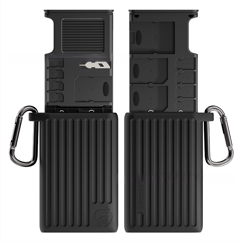 SD-kártya tok X055/X056 — USB-C, USB 3.2 Gen 2, Beépített, Anyag: fém/szilikon