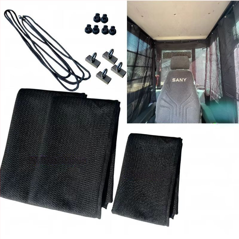 Ekskavaatori kabiini päikesekaitse - alumiiniumfoolium, riputatav, magnetiline kinnitus, universaalne ühilduvus