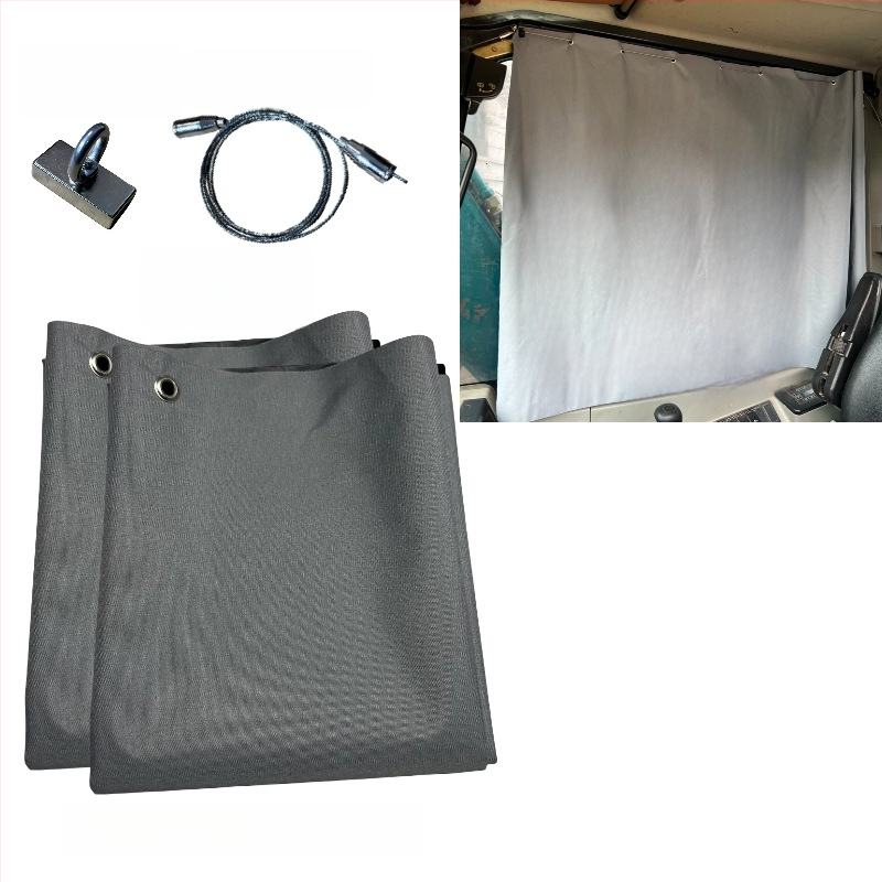 Ekskavaatori kabiini päikesekaitse - alumiiniumfoolium, riputatav, magnetiline kinnitus, universaalne ühilduvus