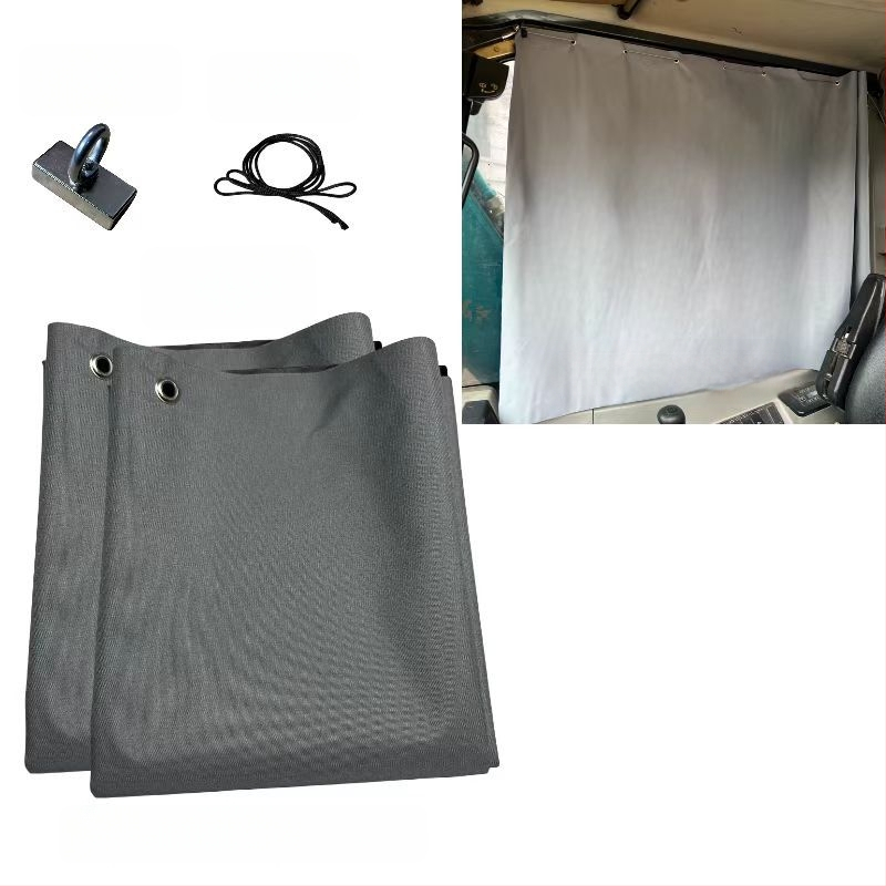 Ekskavaatori kabiini päikesekaitse - alumiiniumfoolium, riputatav, magnetiline kinnitus, universaalne ühilduvus