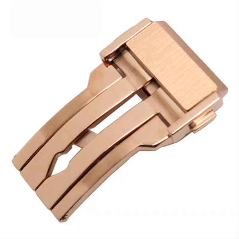 Cataramă pliabilă pentru cureaua de silicon a ceasului — oțel inoxidabil 304, compatibil cu ceasuri Hengbao Yubo