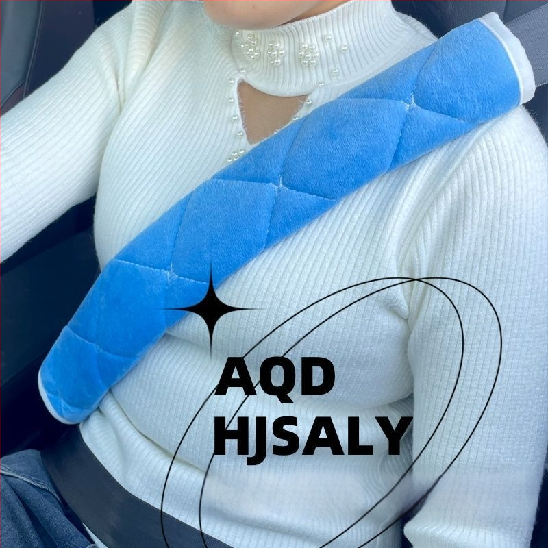 Perne moi pentru centura de siguranță auto din pluș, cu protecție anti-derapare și umplutură îngroșată