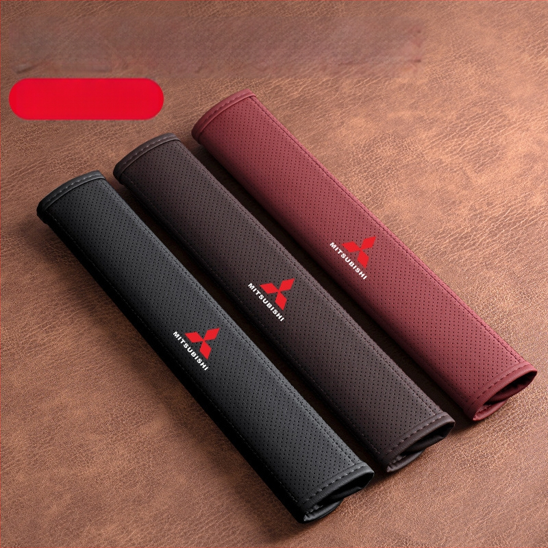 Pernă din piele pentru umărul centurii de siguranță pentru Mitsubishi Outlander, Lancer și Pajero – accesoriu decorativ