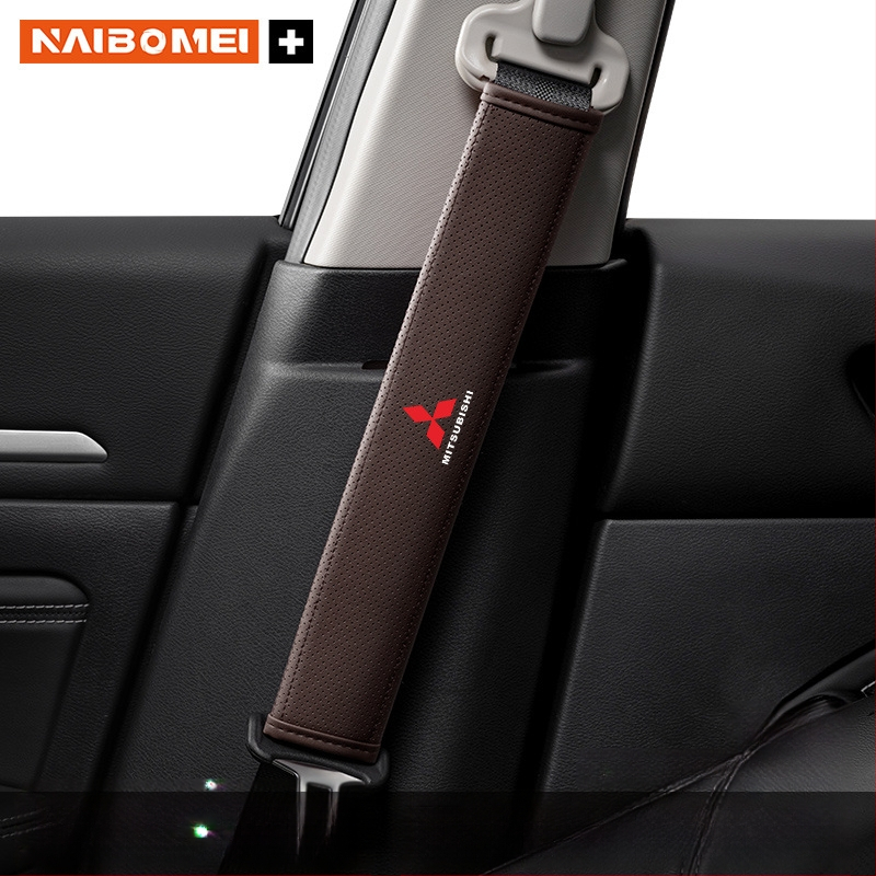 Pernă din piele pentru umărul centurii de siguranță pentru Mitsubishi Outlander, Lancer și Pajero – accesoriu decorativ