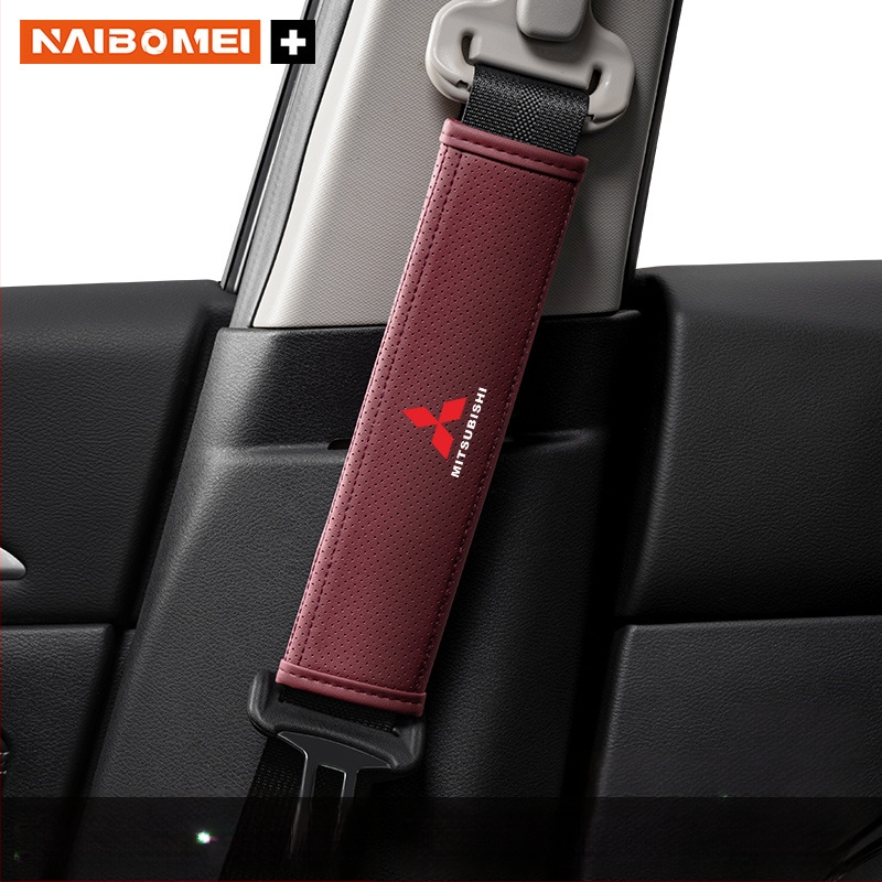 Pernă din piele pentru umărul centurii de siguranță pentru Mitsubishi Outlander, Lancer și Pajero – accesoriu decorativ