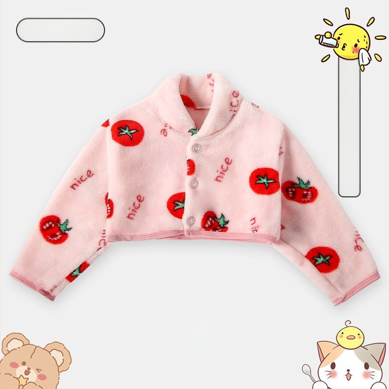 Șal pentru copii cu mâneci lungi, gros pentru toamnă-iarnă, protecție pentru umeri, cald