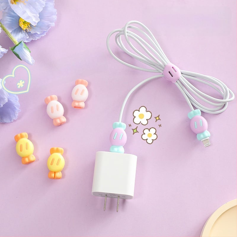 Laadimiskaabli kaitsekile – silikoonist universaalne kaitse, hoiab ära murdumise, pehme kummist disain