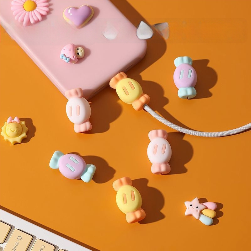 Laadimiskaabli kaitsekile – silikoonist universaalne kaitse, hoiab ära murdumise, pehme kummist disain