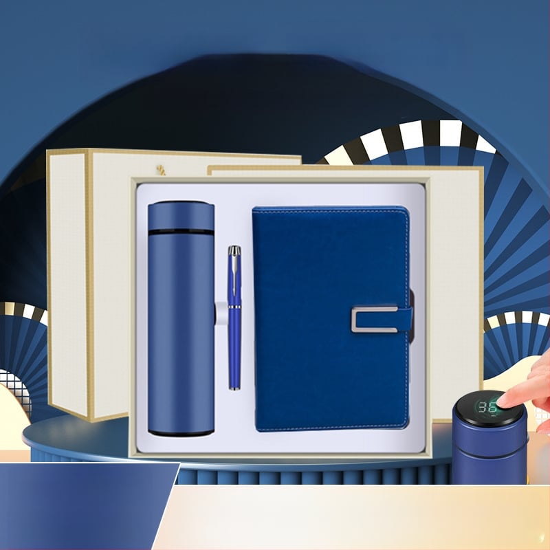 Set cadou termos cu notebook — infuzor de ceai, capacitate mare, interior din oțel inoxidabil 304, exterior din oțel inoxidabil 201, izolație în vid 6–12 ore