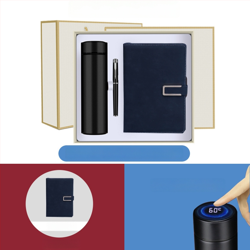 Set cadou termos cu notebook — infuzor de ceai, capacitate mare, interior din oțel inoxidabil 304, exterior din oțel inoxidabil 201, izolație în vid 6–12 ore