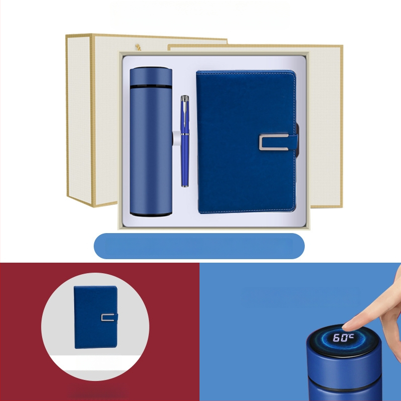 Set cadou termos cu notebook — infuzor de ceai, capacitate mare, interior din oțel inoxidabil 304, exterior din oțel inoxidabil 201, izolație în vid 6–12 ore