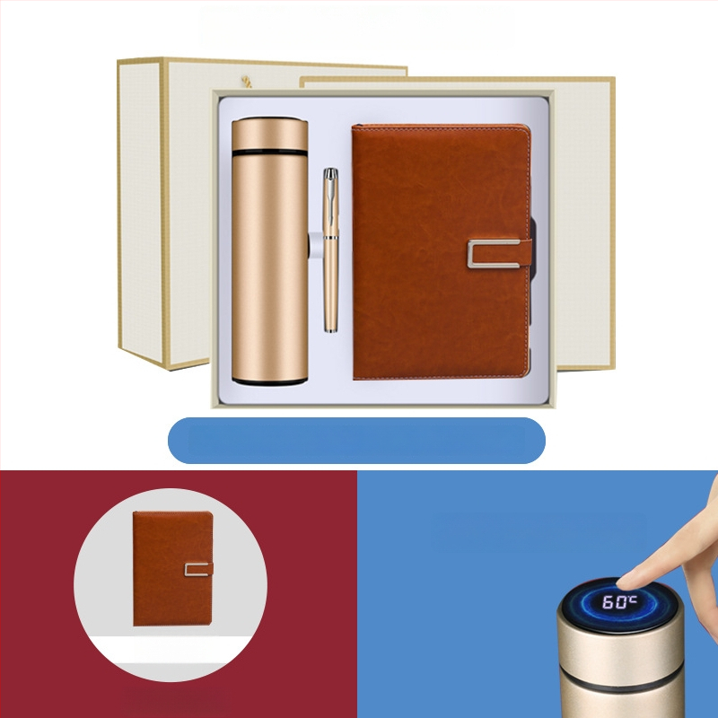 Set cadou termos cu notebook — infuzor de ceai, capacitate mare, interior din oțel inoxidabil 304, exterior din oțel inoxidabil 201, izolație în vid 6–12 ore