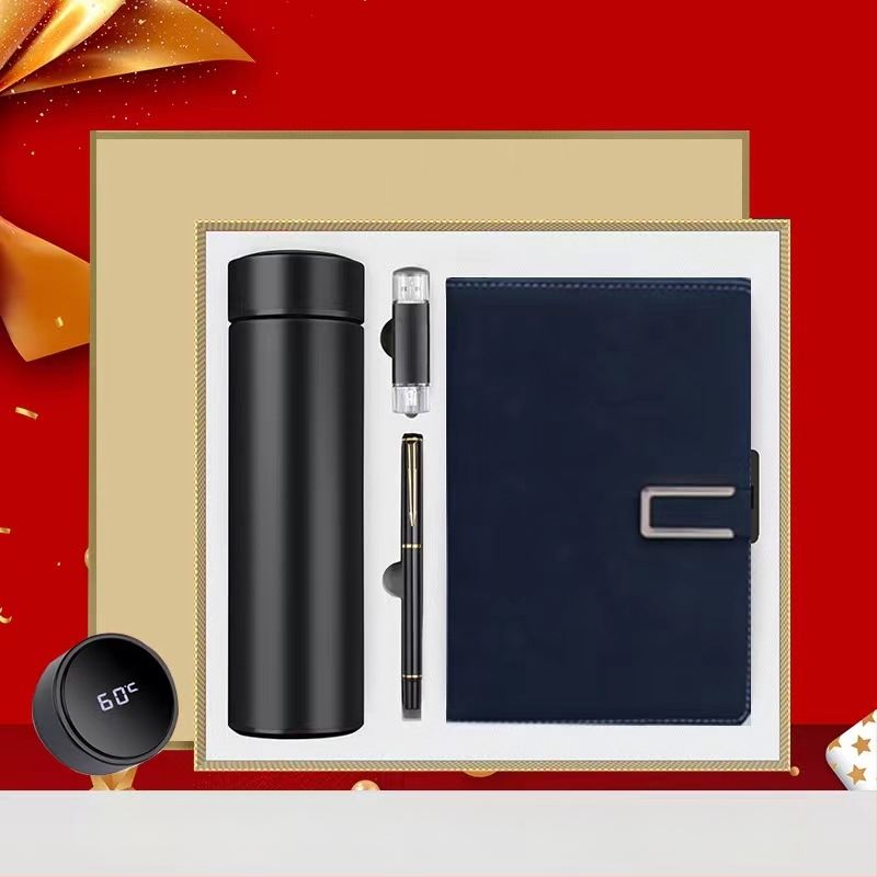 Set cadou termos cu notebook — infuzor de ceai, capacitate mare, interior din oțel inoxidabil 304, exterior din oțel inoxidabil 201, izolație în vid 6–12 ore