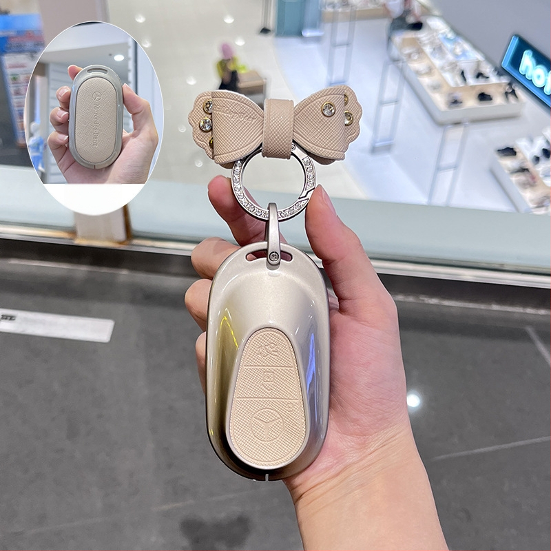 Husă de cheie pentru Mercedes-Benz E300L / 2024 GLC260, aliaj de zinc, stil premium, fără personalizare