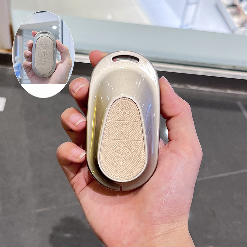 Husă de cheie pentru Mercedes-Benz E300L / 2024 GLC260, aliaj de zinc, stil premium, fără personalizare