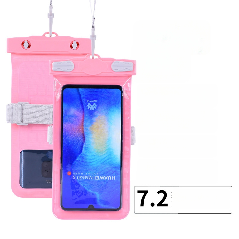 Vízálló telefonos táska érintőképernyővel, átlátszó PVC tok, két telefon fér el úszáshoz és merüléshez