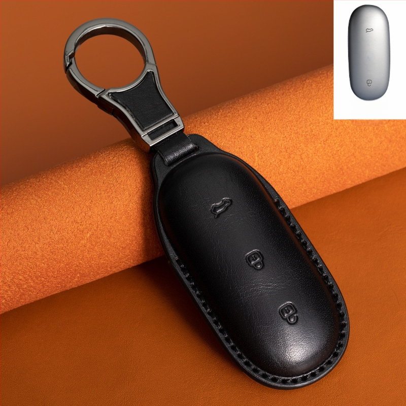 Husă pentru cheie auto Ideal L9/L8/L7/L6 — Dillon, husă de cheie din piele de vită, de înaltă clasă, fără personalizare