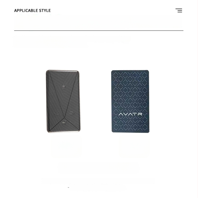 Carcasă cheie Avita – aliaj de zinc, stil minimalist, suport pentru cardul cheii, fără personalizare