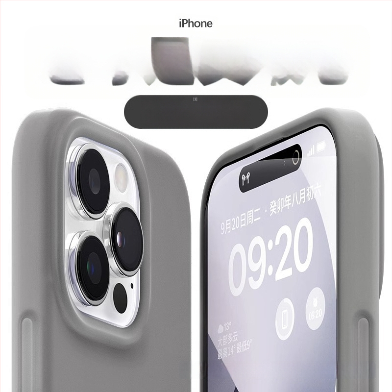 Carcasă protectoare din silicon lichid pentru Apple iPhone — design minimalist, rezistent la uzură, anti-cădere, anti-amprente, personalizabil
