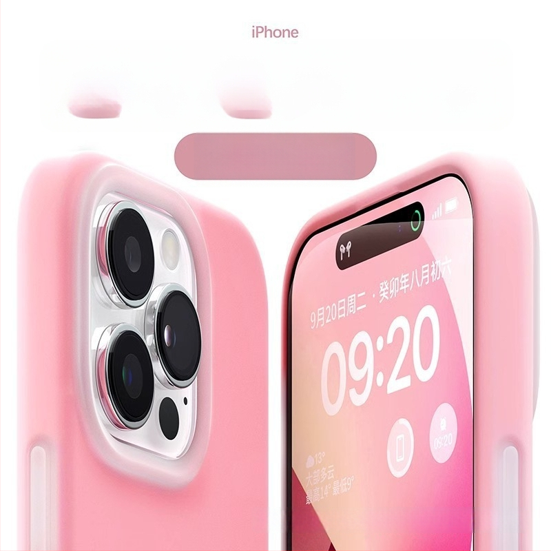 Carcasă protectoare din silicon lichid pentru Apple iPhone — design minimalist, rezistent la uzură, anti-cădere, anti-amprente, personalizabil