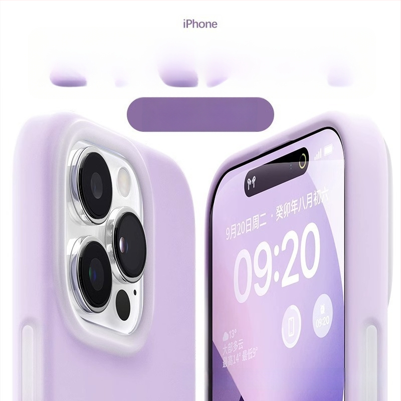 Carcasă protectoare din silicon lichid pentru Apple iPhone — design minimalist, rezistent la uzură, anti-cădere, anti-amprente, personalizabil