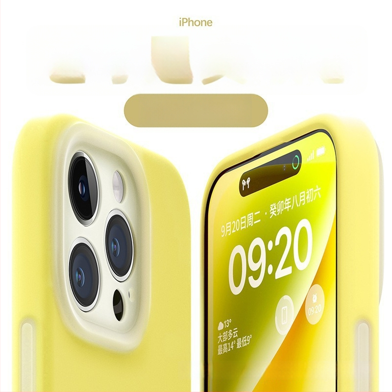 Carcasă protectoare din silicon lichid pentru Apple iPhone — design minimalist, rezistent la uzură, anti-cădere, anti-amprente, personalizabil