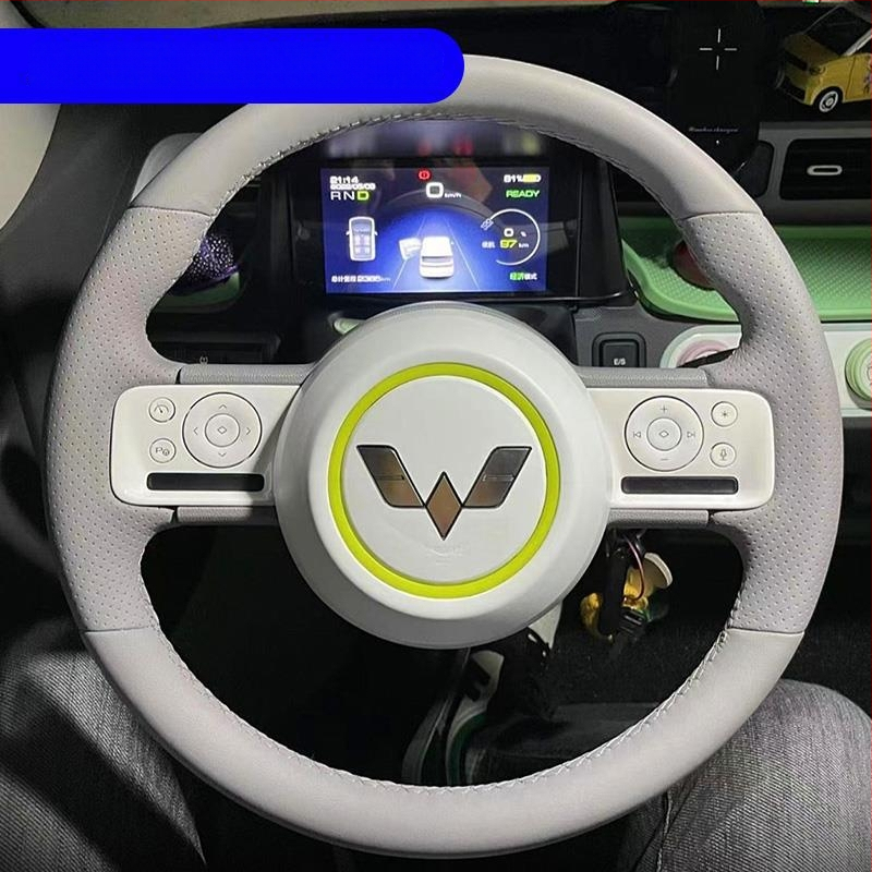 Husă volan Net fox, stil drăguț, piele naturală, pentru toate anotimpurile, potrivire universală