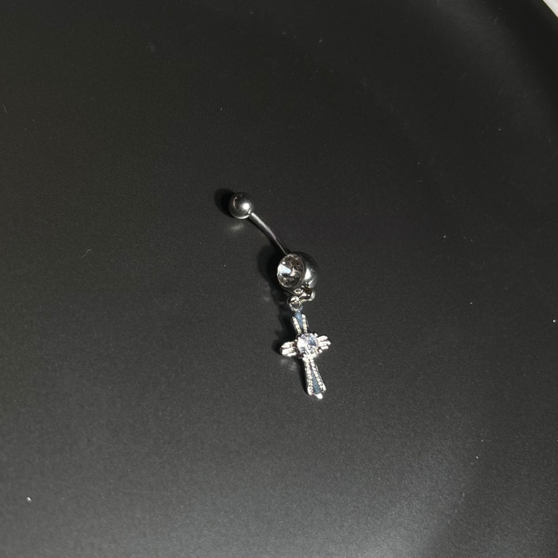 Metalni pupčani prsten za piercing, nakit za pupak, ručno izrađeno