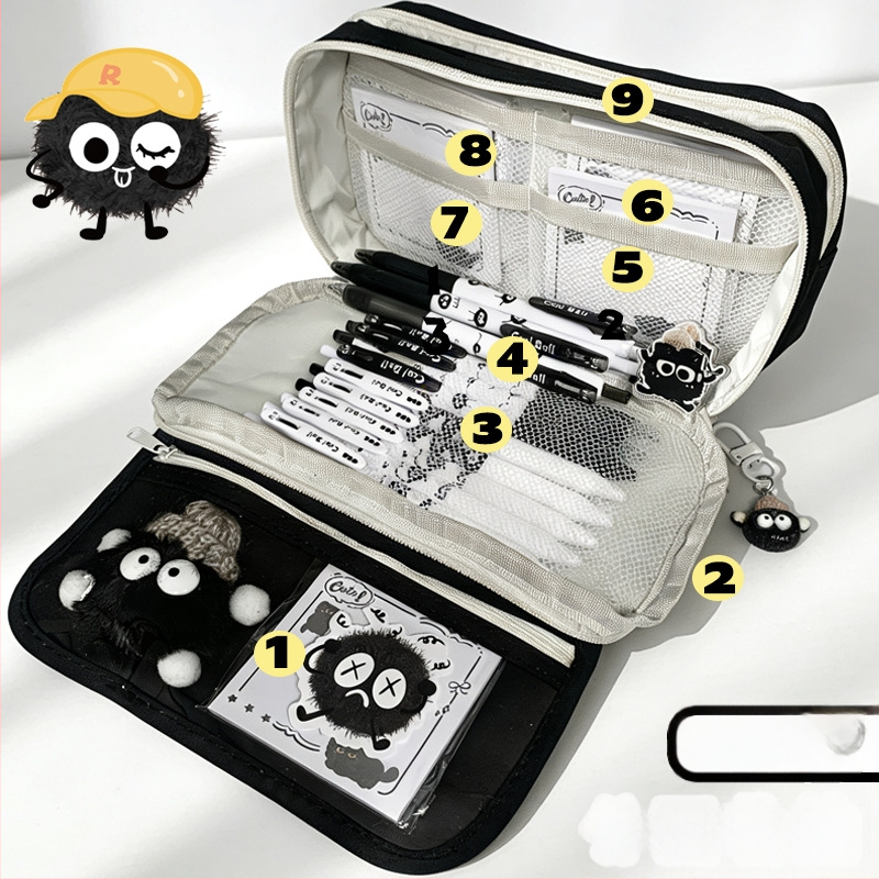 Пенал за начално училище, оксфордска тъкан, унисекс, сладък стил, кутия за канцеларски материали