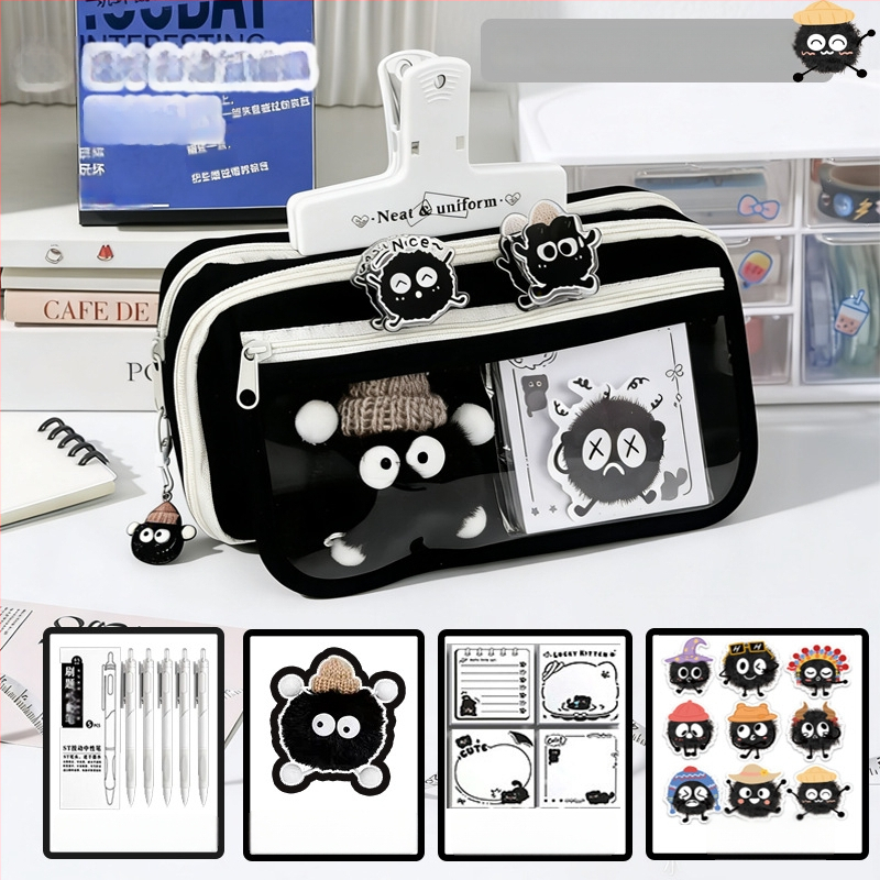 Пенал за начално училище, оксфордска тъкан, унисекс, сладък стил, кутия за канцеларски материали