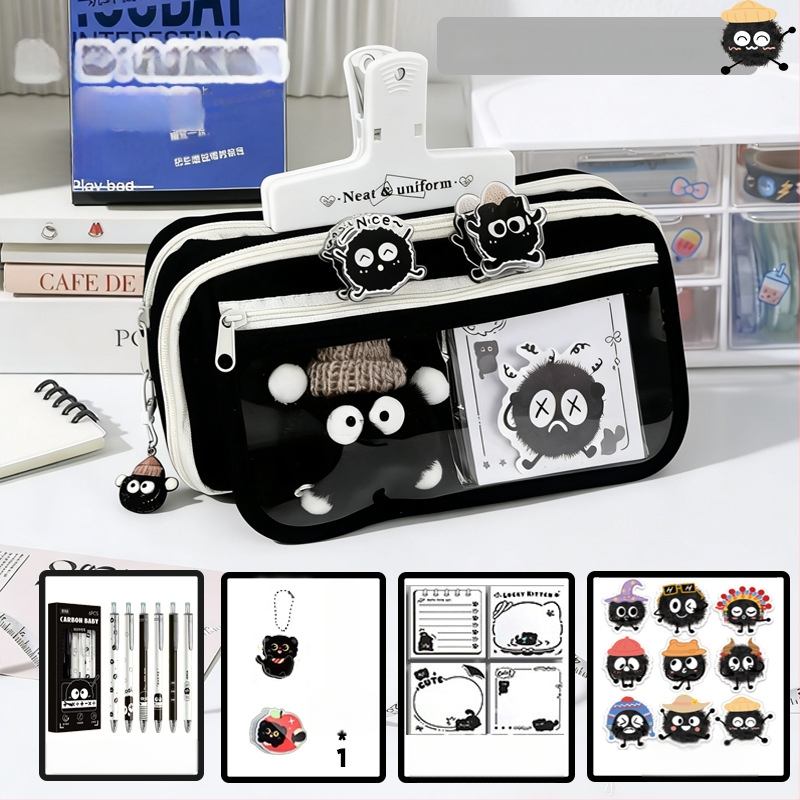 Пенал за начално училище, оксфордска тъкан, унисекс, сладък стил, кутия за канцеларски материали