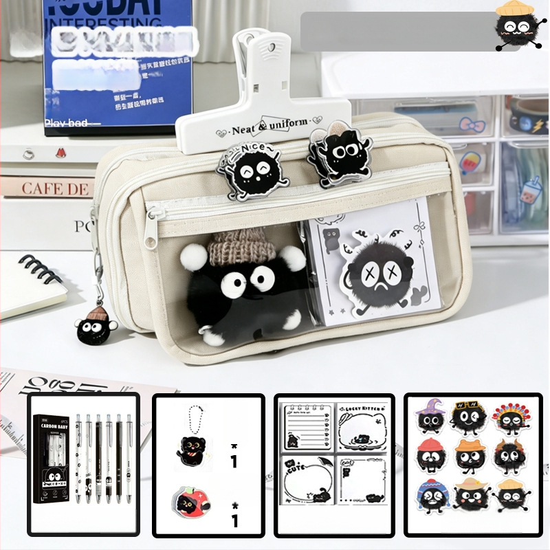 Пенал за начално училище, оксфордска тъкан, унисекс, сладък стил, кутия за канцеларски материали