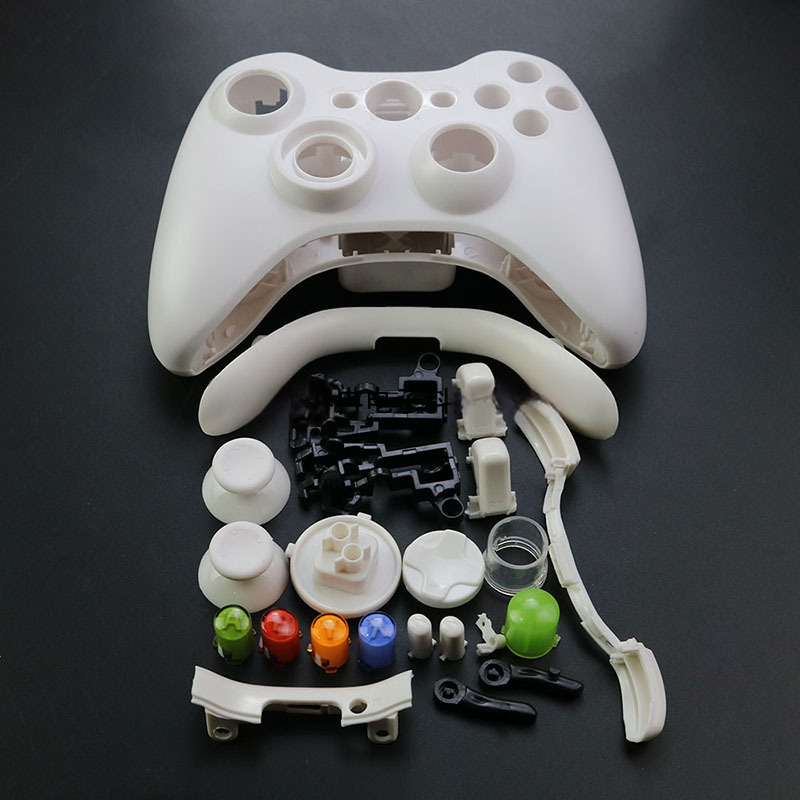 Xbox 360 vezeték nélküli kontroller burkolat – aranyozott felület, teljes készlet gombokkal (súly: 120 g)