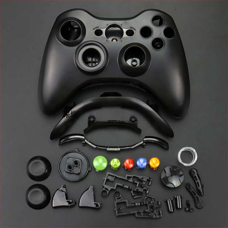 Xbox 360 vezeték nélküli kontroller burkolat – aranyozott felület, teljes készlet gombokkal (súly: 120 g)