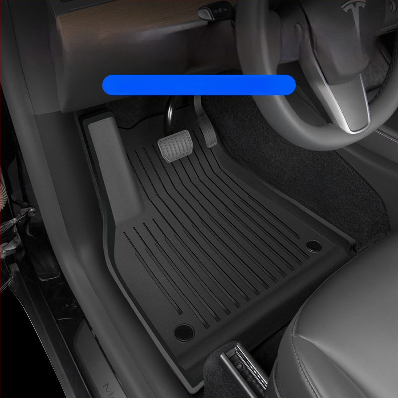 Covorașe de podea pentru Tesla Model Y și Model 3, acoperire completă – TPE/cauciuc sintetic, Cheyoubao