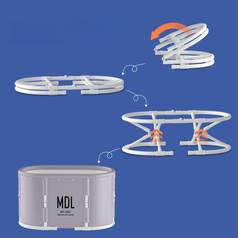 MANDLA cadă ovală pliabilă pentru adulți – PVC