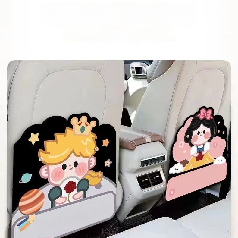 Protector din piele pentru dosul scaunului auto, pad universal anti-kick pentru copii, accesoriu interior auto, cod produs 537202008h2z87