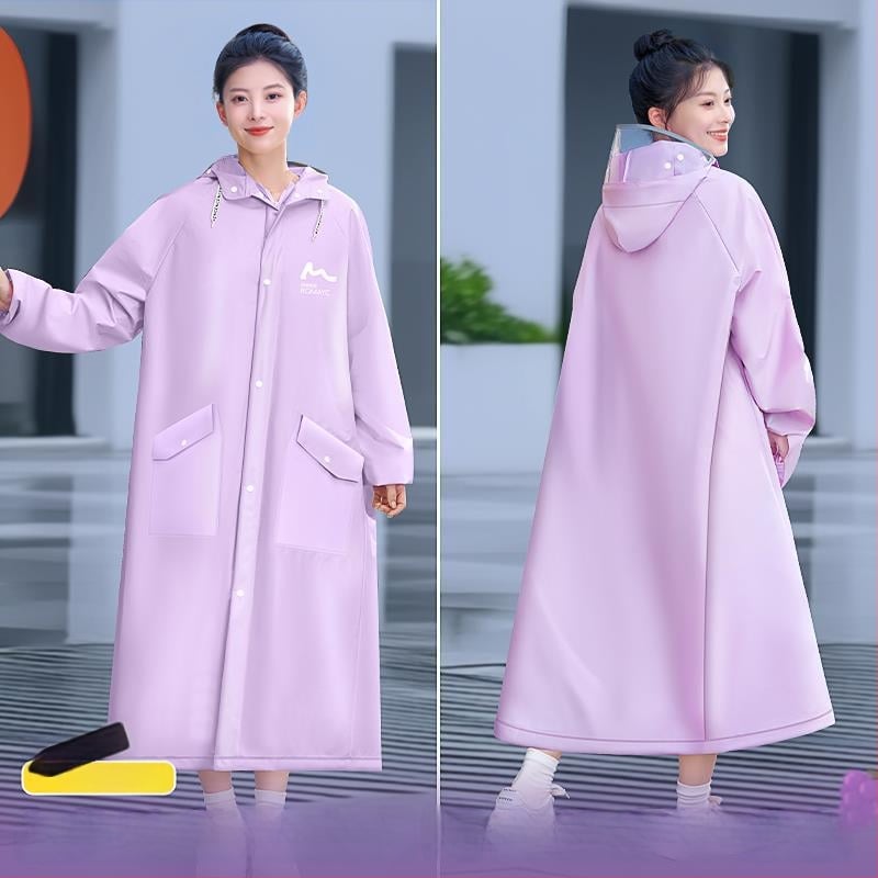 Esőkabát, repülőcsésze-stílusú, vastag anyag, logónyomtatás megengedett (felnőtt, egy személy)