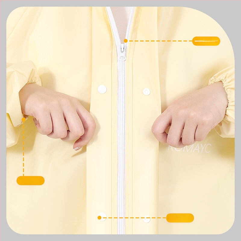 Esőkabát, repülőcsésze-stílusú, vastag anyag, logónyomtatás megengedett (felnőtt, egy személy)