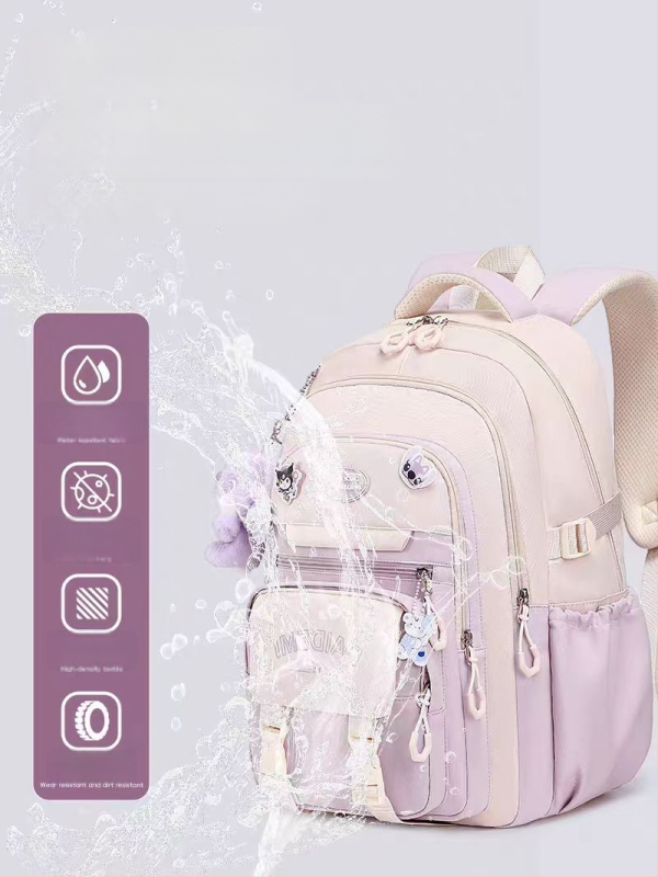 Σακίδιο κοριτσιών, μεγάλη χωρητικότητα, υπερ-ελαφρύ, Oxford ύφασμα, για τάξεις 3–4.