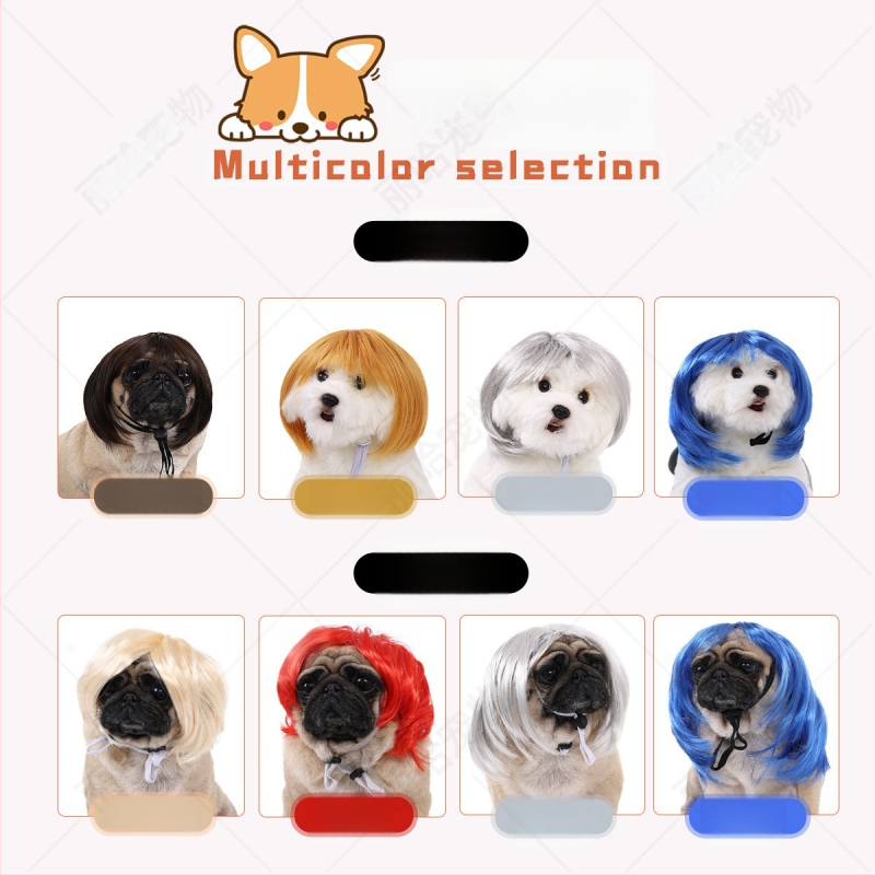 Liha Perucă pentru animale de companie (pisici și câini), stil desen animat, material: sârmă rezistentă la temperaturi înalte, utilizare universală