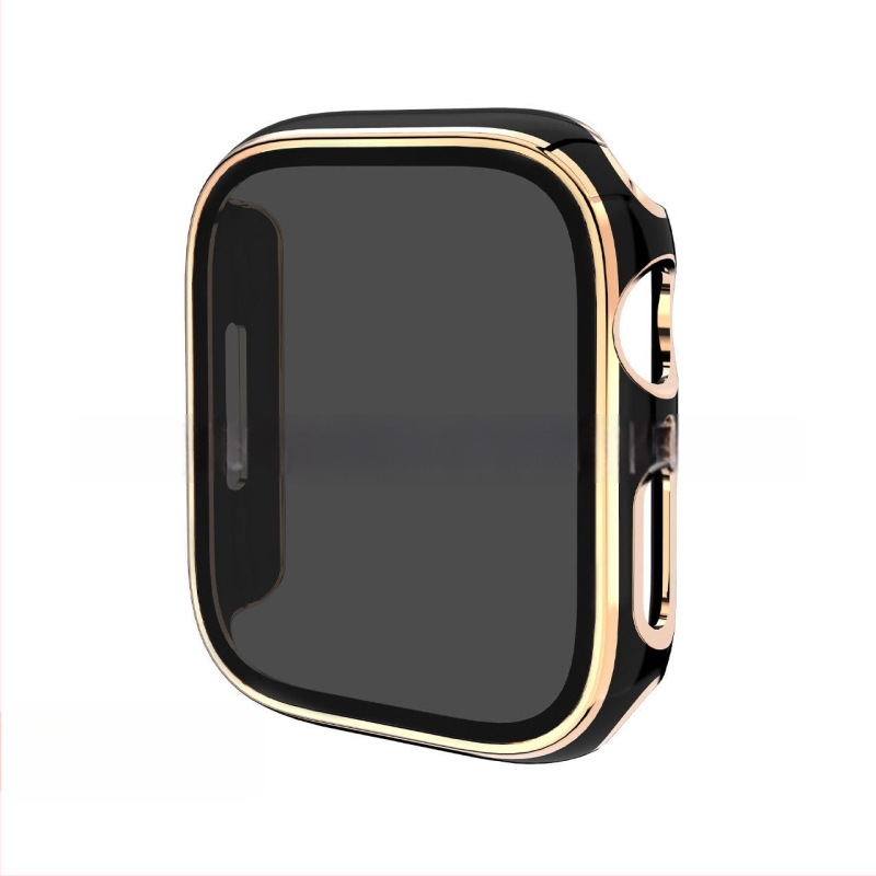 Apple Watch védőtok PC alapanyagból, magánéletvédelmi dizájnnal és elektroplatinált felülettel