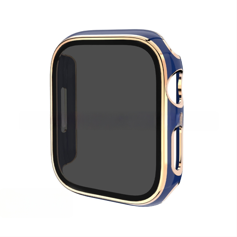 Apple Watch védőtok PC alapanyagból, magánéletvédelmi dizájnnal és elektroplatinált felülettel