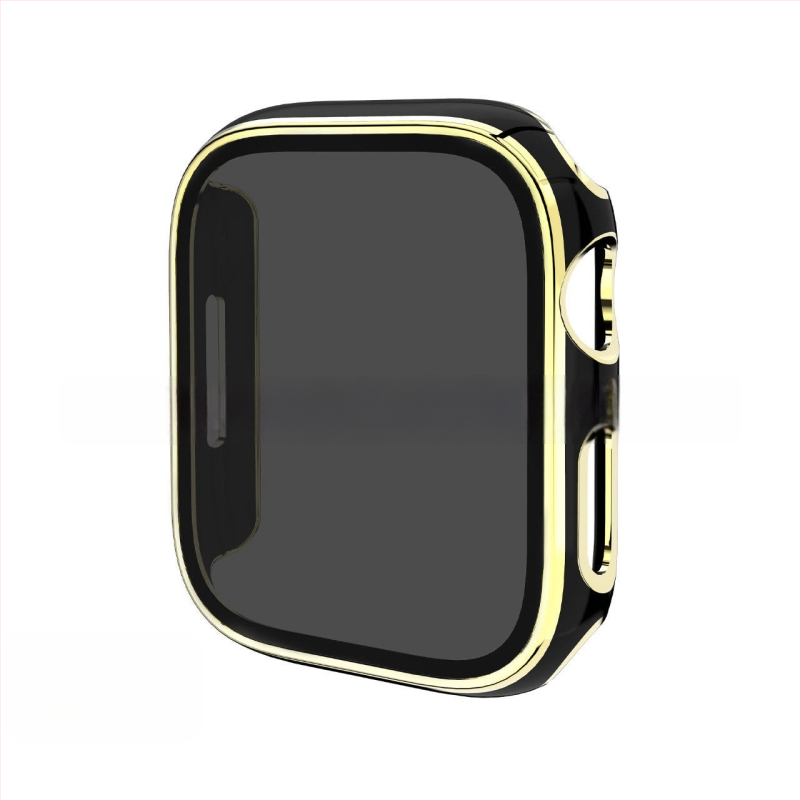 Apple Watch védőtok PC alapanyagból, magánéletvédelmi dizájnnal és elektroplatinált felülettel