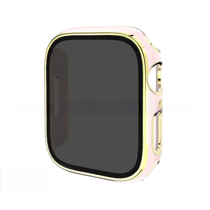 Apple Watch védőtok PC alapanyagból, magánéletvédelmi dizájnnal és elektroplatinált felülettel