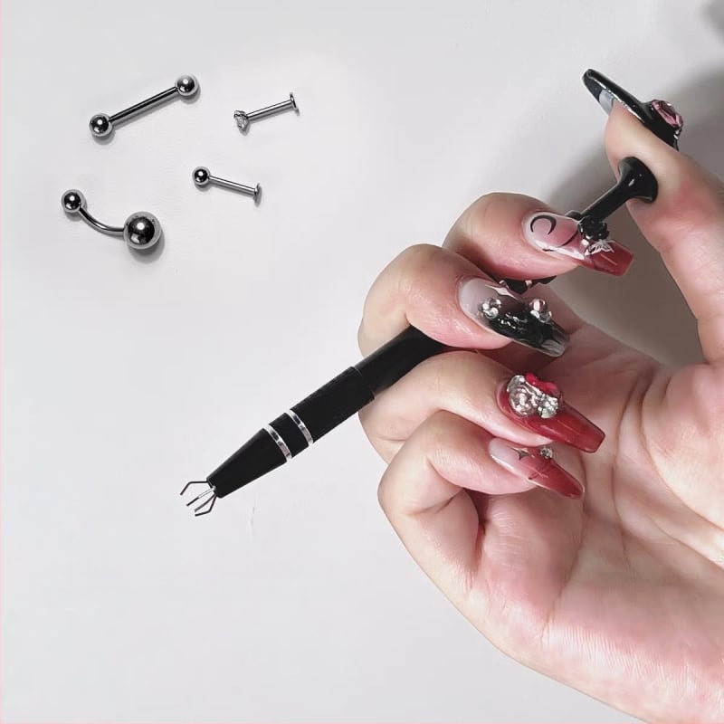 Priză pentru mărgele cu cleme patru gheare — accesoriu de bijuterii din oțel inoxidabil, lucrat manual